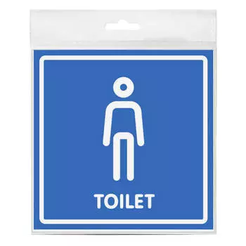 табличка Туалет мужской 130х130мм