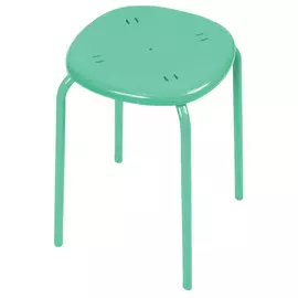 табурет 310х310х465мм бирюза пластик/металл
