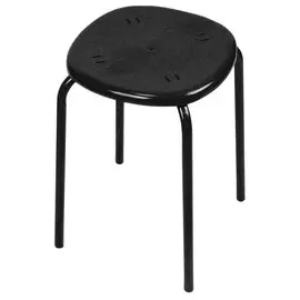 табурет 310х310х465мм черный пластик/металл