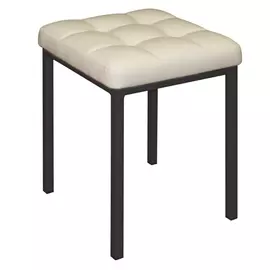 табурет 350х350х470мм бежевый искусственная кожа/металл