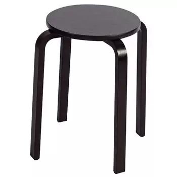 табурет FAMILY круглый 300х300х448мм фанера черный