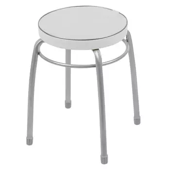 табурет круглый Фабрик 1 320х470мм светло-серый искусственная кожа