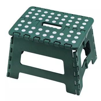 табурет садовый складной 22х29х21,5см зеленый пластик