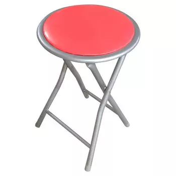 табурет складной 30х31х45см металл/ПВХ красный