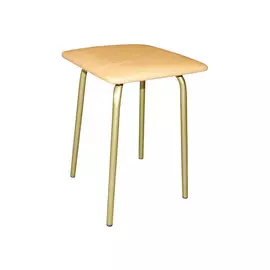 табурет УЮТ 315х315мм бежевый искусственная кожа/металл