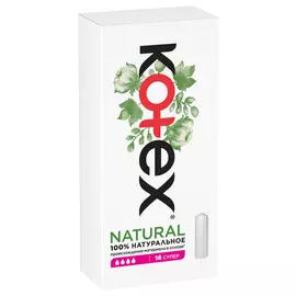 тампоны KOTEX Natural Супер 16шт