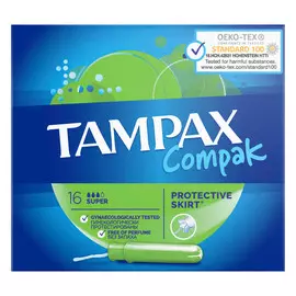 тампоны TAMPAX Compak Super 16шт
