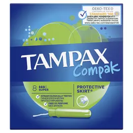тампоны TAMPAX Compak Super 8шт