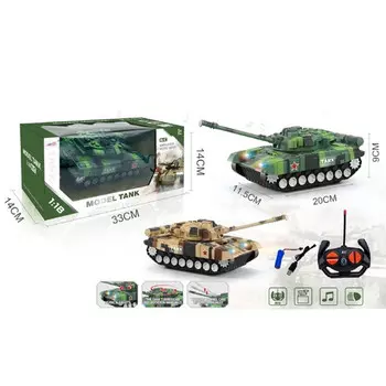 танк на радиоуправлении Model Tank с подсветкой и звуком