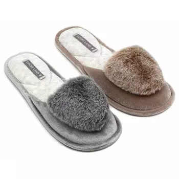 тапочки домашние LUCKY LAND женские р-р 36-41, арт.3950 W-CH-C