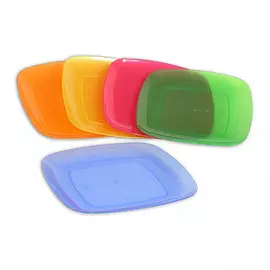 тарелка 24х24см пластик