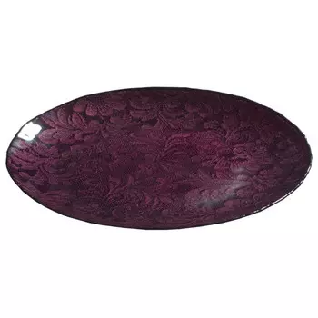 тарелка AKCAM Королевский Бархат десертная 21см стекло бургунди