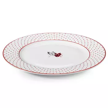 тарелка APOLLO Teatro 19см десертная фарфор красный