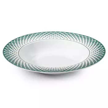 тарелка APOLLO Teatro 22см глубокая фарфор зеленый