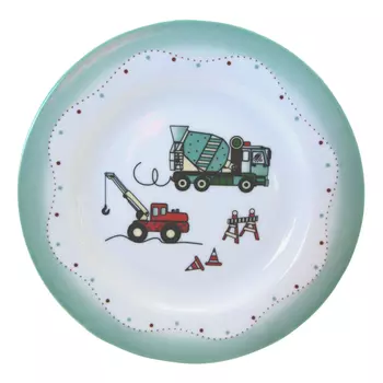 тарелка CMIELOW Calineczka Машинки 20,5см глубокая фарфор
