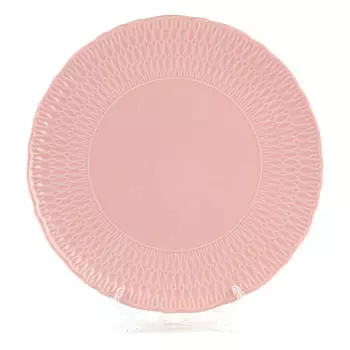 тарелка CMIELOW София 28см обеденная фарфор розовый