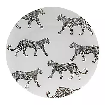 тарелка ДОБРУШ Леопард 24см обеденная фарфор