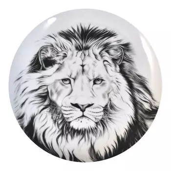 тарелка ДОБРУШ Лев 17,5 см десертная см фарфор