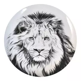 тарелка ДОБРУШ Лев 17,5 см десертная см фарфор
