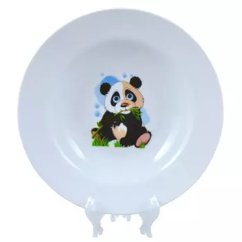 тарелка ДОБРУШ Малыши-Панды Идиллия 20см глубокая фарфор