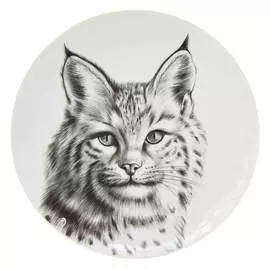 тарелка ДОБРУШ Рысь 17,5 см десертная фарфор