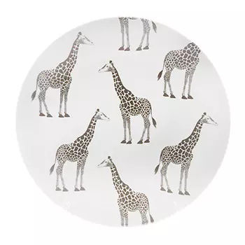 тарелка ДОБРУШ Жираф 24см обеденная фарфор
