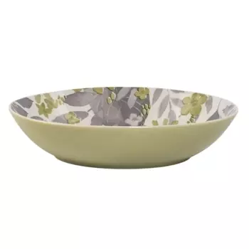 тарелка DOMENIK Blooming 20см глубокая фарфор зеленый