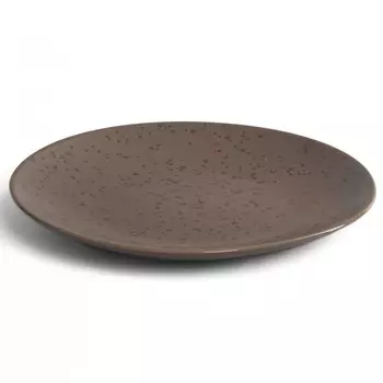 тарелка DOMENIK Drops 20см десертная керамика серо-коричневый