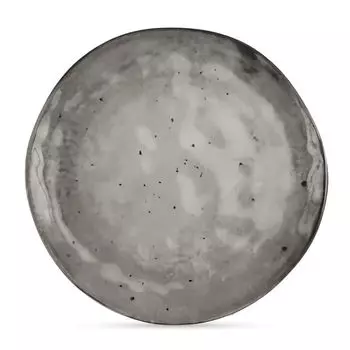 тарелка DOMENIK Stone 26см обеденная керамика серый