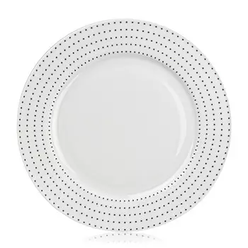 тарелка ESPRADO Puntos 27см обеденная костяной фарфор