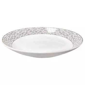 тарелка ESPRADO Safari 21см глубокая костяной фарфор