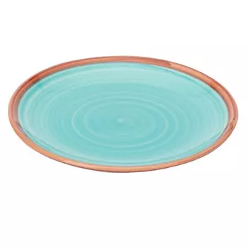 тарелка FIORETTA Wood Blue 19см десертная керамика