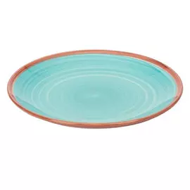 тарелка FIORETTA Wood Blue 27см обеденная керамика