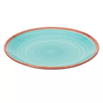 тарелка FIORETTA Wood Blue 27см обеденная керамика