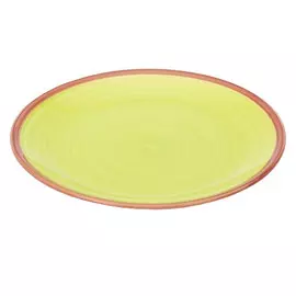 тарелка FIORETTA Wood Green 27см обеденная керамика