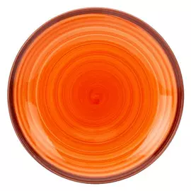 тарелка FIORETTA Wood Orange 19см десертная керамика