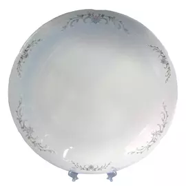 тарелка глубокая CMIELOW Камелия Серый орнамент, 22,5см, фарфор