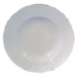 тарелка глубокая Рококо Платина, 22,5см, фарфор