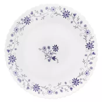 тарелка HOME COLLECTION Viola 24см обеденная стеклокерамика