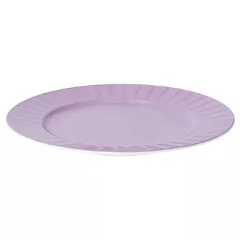 тарелка HOMEQUEEN Летние воспоминания 20см десертная костяной фарфор сиреневый