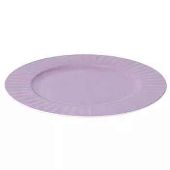 тарелка HOMEQUEEN Летние воспоминания 26,5см обеденная костяной фарфор сиреневый