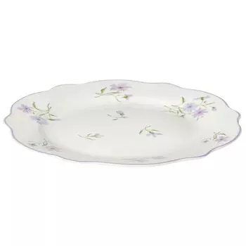 тарелка HOMEQUEEN Летние воспоминания Цветы 19,2см десертная костяной фарфор