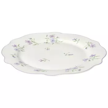 тарелка HOMEQUEEN Летние воспоминания Цветы 27,1см обеденная костяной фарфор