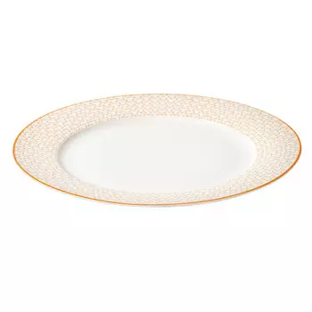 тарелка HOMEQUEEN Медовая 26,8см обеденная костяной фарфор