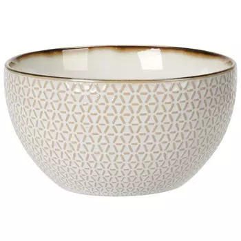 тарелка KOOPMAN 14см глубокая керамика бежевая