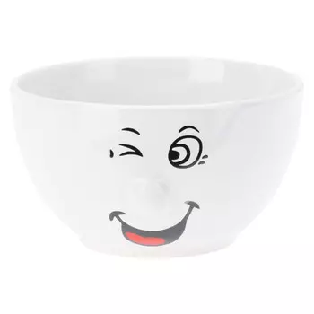 тарелка KOOPMAN Smile 13,2см глубокая керамика в ассортименте