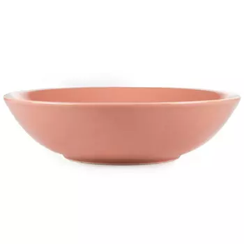 тарелка КРИСТАЛЕКС РУС Премиум 20см глубокая керамика кремово-розовый