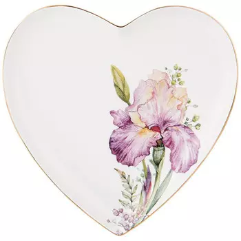 тарелка LEFARD Irises 21,5см сердце фарфор
