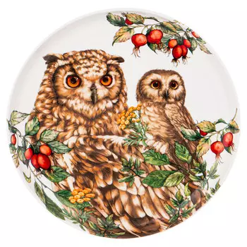 тарелка LEFARD Лесная сказка Сова 20см десертная фарфор