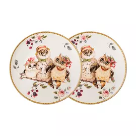 тарелка LEFARD Owls party 23см десертная фарфор